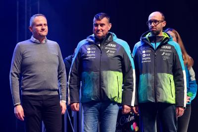Prize Giving Ceremony of Audi FIS Ski World Cup Giant Slalom in Kranjska Gora