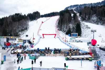Slovenia Women's Ski team during press conference before AUDI FIS World Cup races in Kranjska gora