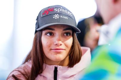 Slovenia Women's Ski team during press conference before AUDI FIS World Cup races in Kranjska gora